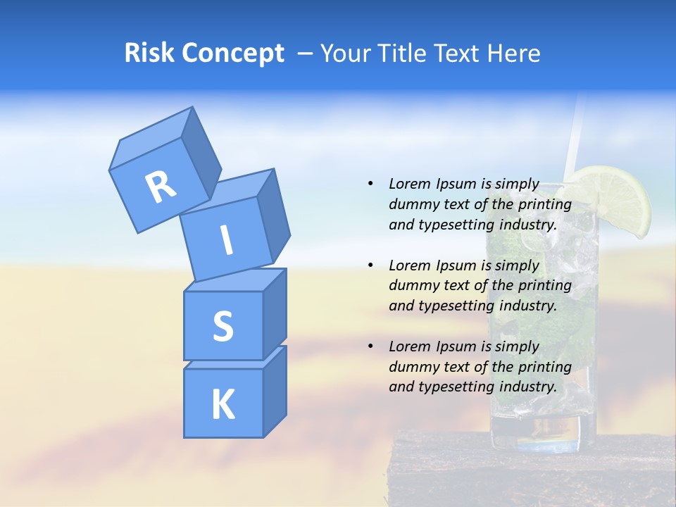 Mohito Yellow Fruit PowerPoint Template