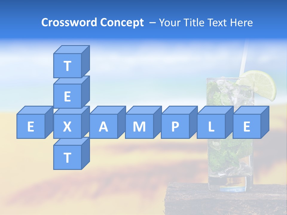 Mohito Yellow Fruit PowerPoint Template