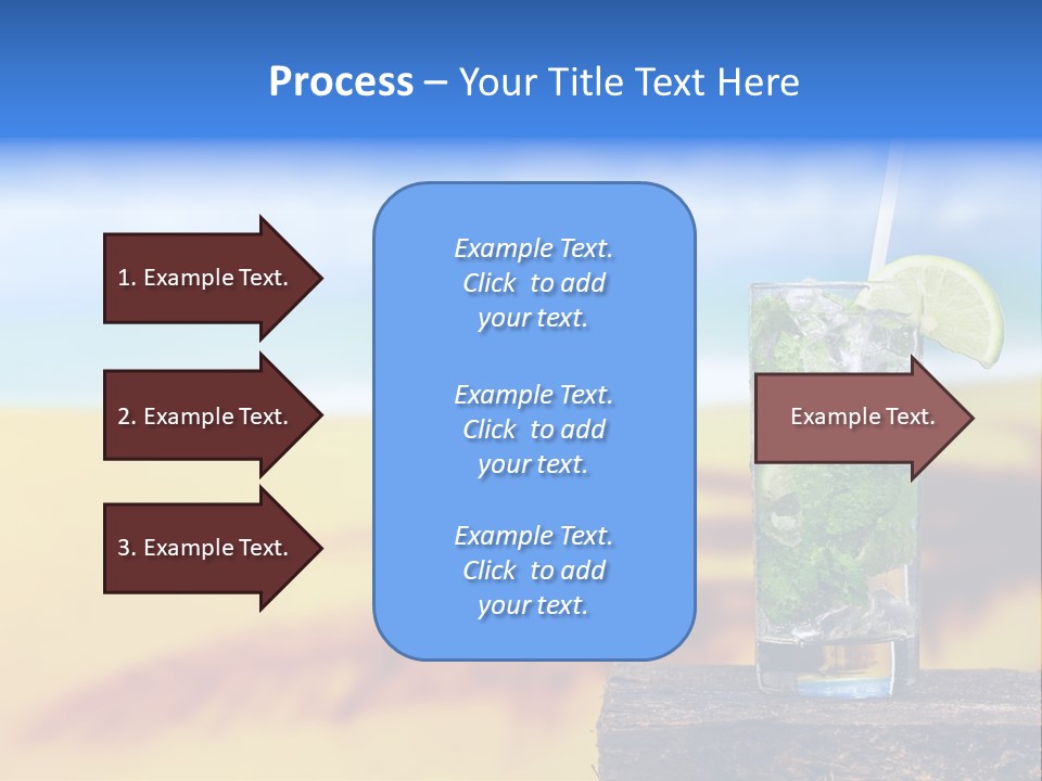 Mohito Yellow Fruit PowerPoint Template