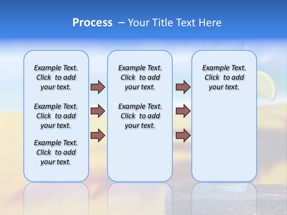 Mohito Yellow Fruit PowerPoint Template