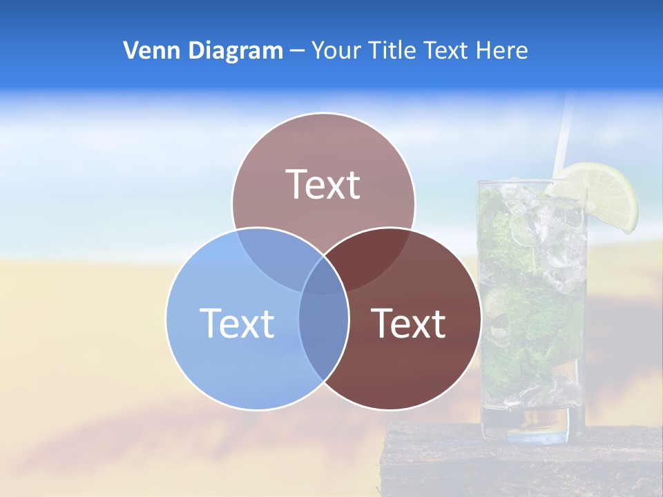 Mohito Yellow Fruit PowerPoint Template