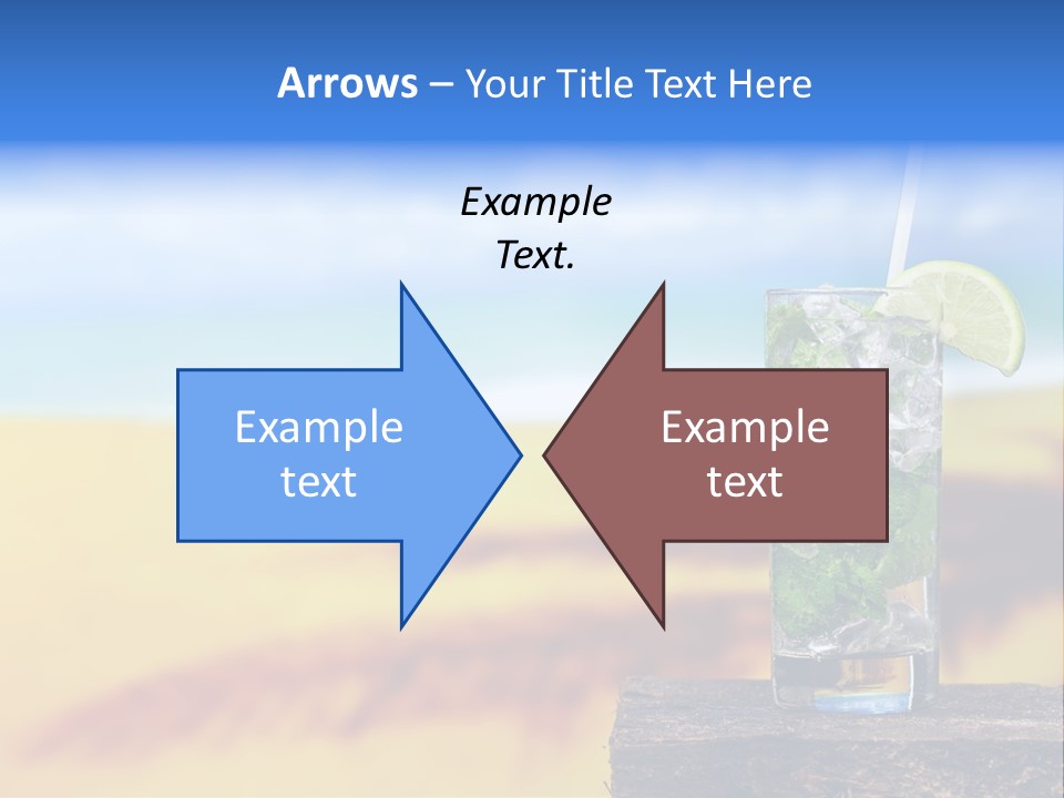 Mohito Yellow Fruit PowerPoint Template