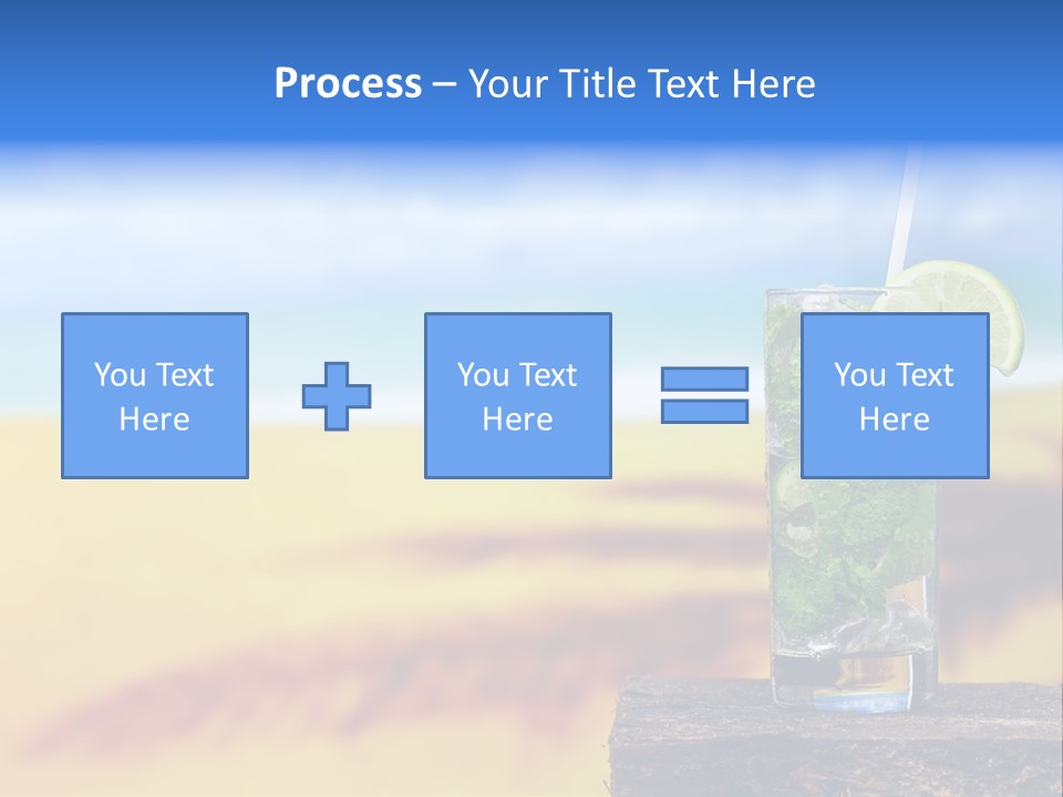Mohito Yellow Fruit PowerPoint Template