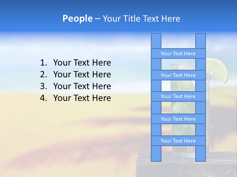 Mohito Yellow Fruit PowerPoint Template
