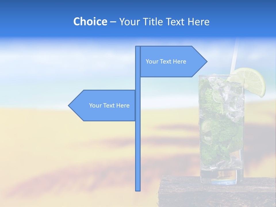 Mohito Yellow Fruit PowerPoint Template