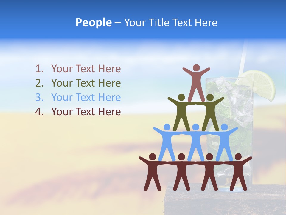 Mohito Yellow Fruit PowerPoint Template