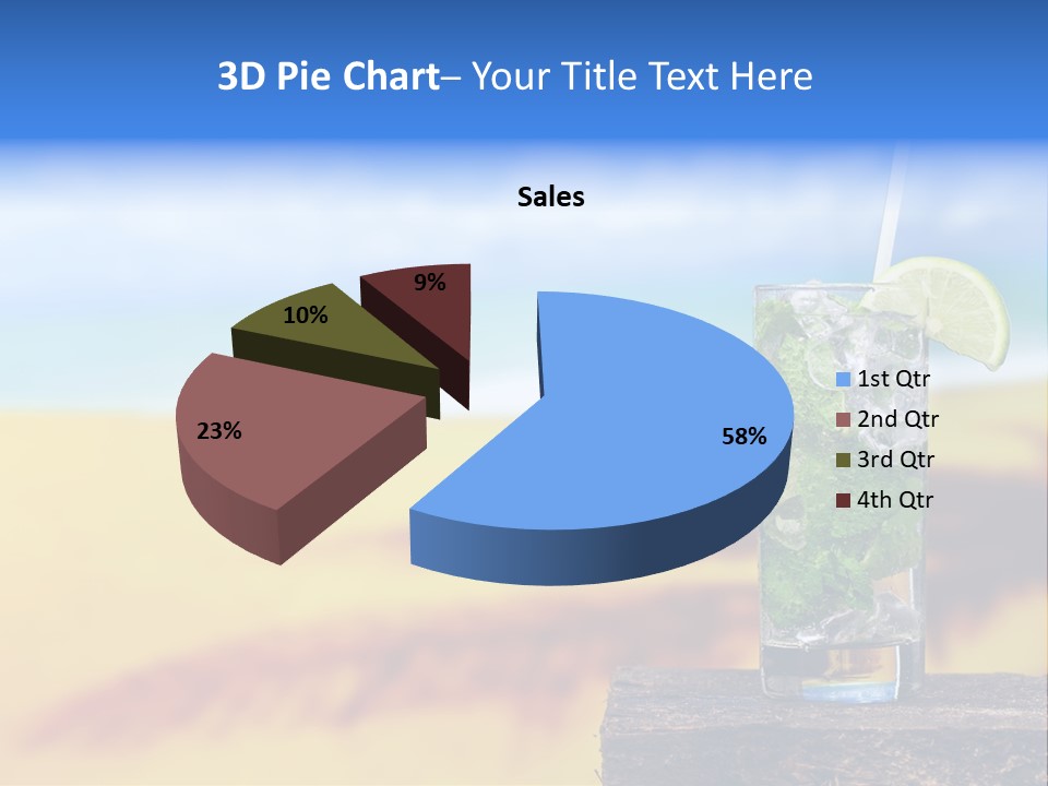 Mohito Yellow Fruit PowerPoint Template