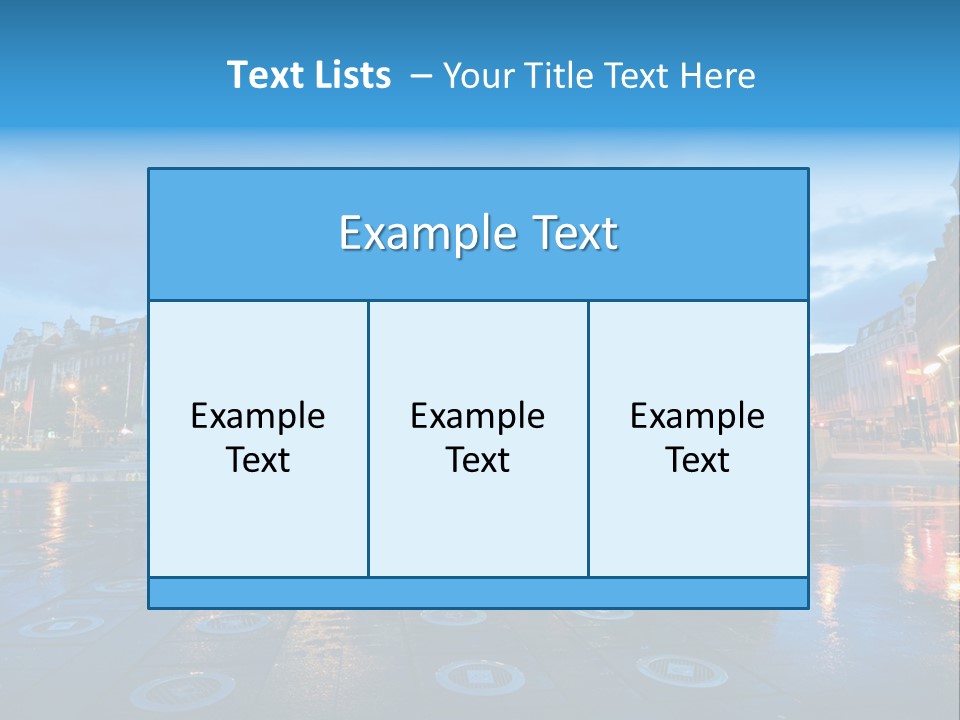 A City Square With A Fountain In The Middle Of It PowerPoint Template