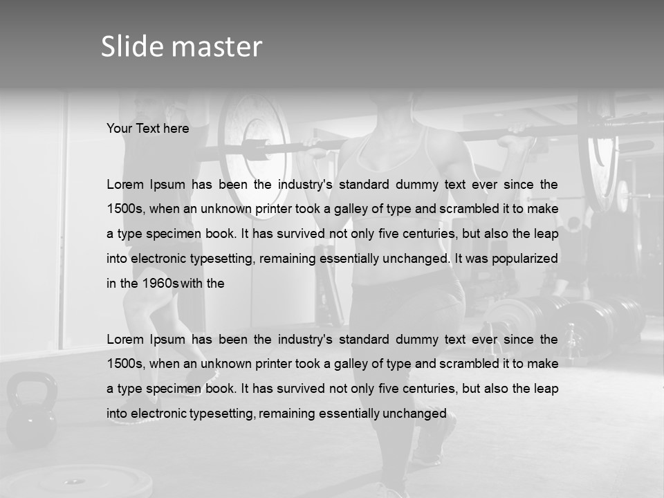 Coaching Weight Young PowerPoint Template