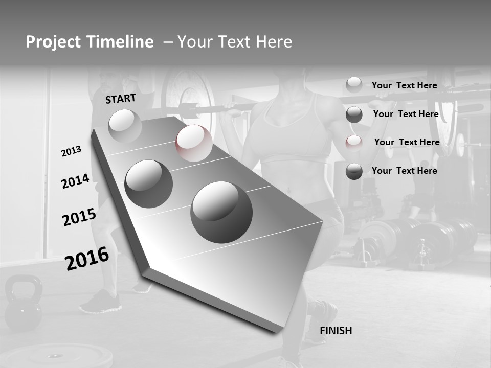 Coaching Weight Young PowerPoint Template