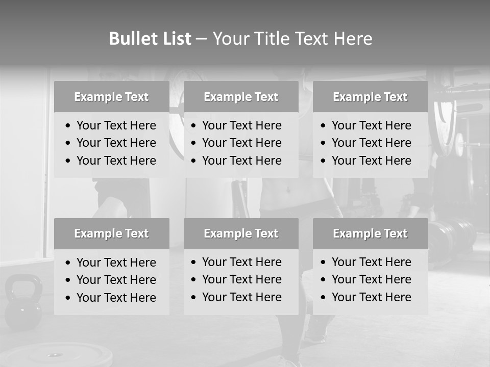 Coaching Weight Young PowerPoint Template