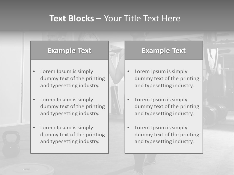 Coaching Weight Young PowerPoint Template