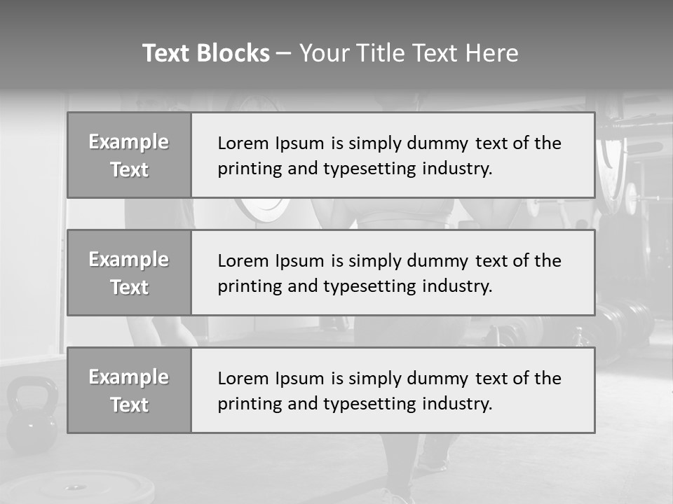 Coaching Weight Young PowerPoint Template