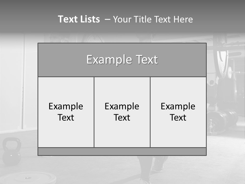 Coaching Weight Young PowerPoint Template