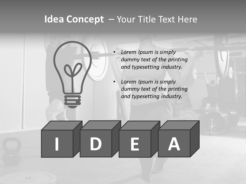 Coaching Weight Young PowerPoint Template