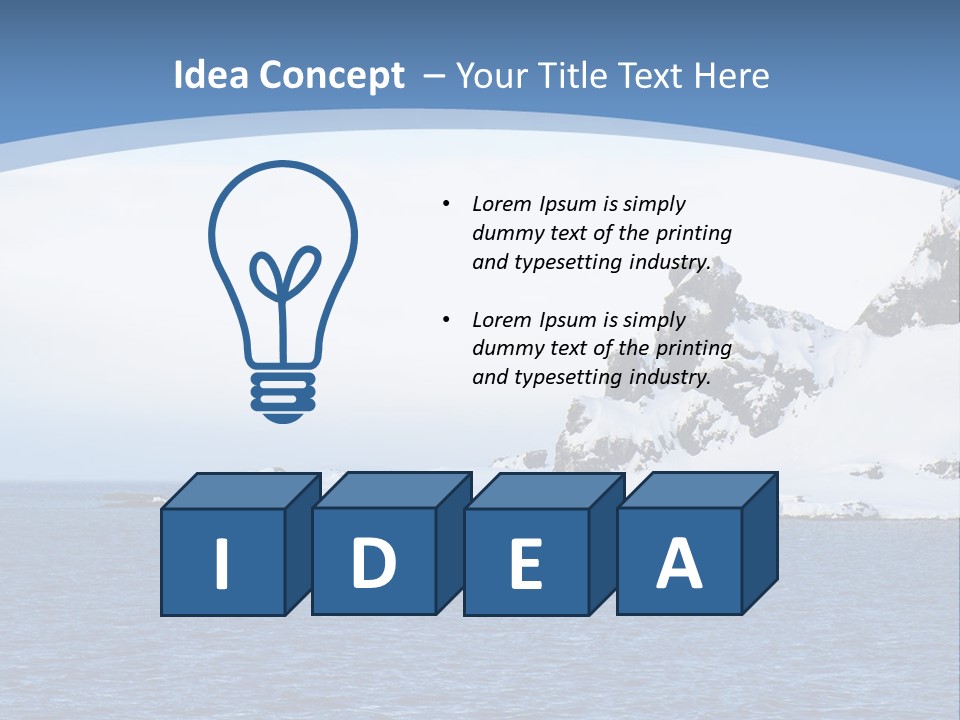Atlantic Mountain Scenery PowerPoint Template