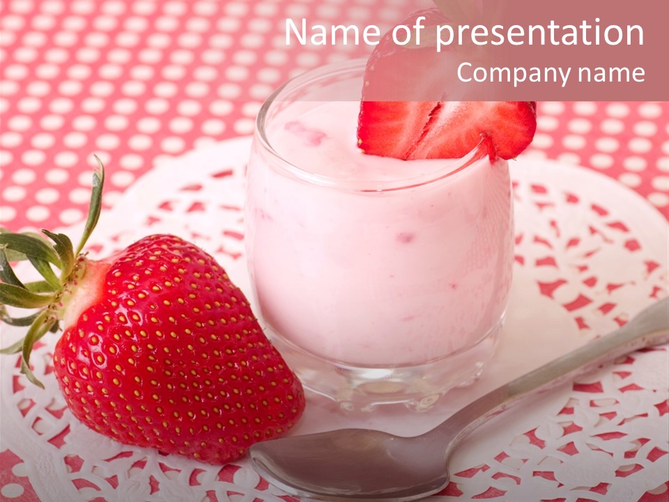 Smoothie Product Milk PowerPoint Template