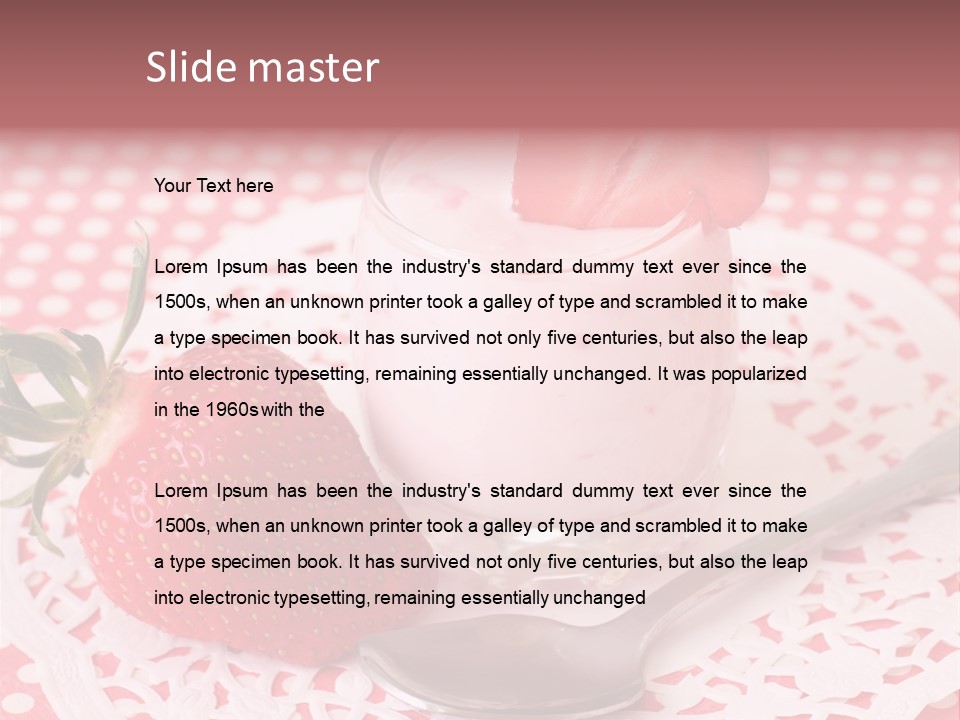 Smoothie Product Milk PowerPoint Template