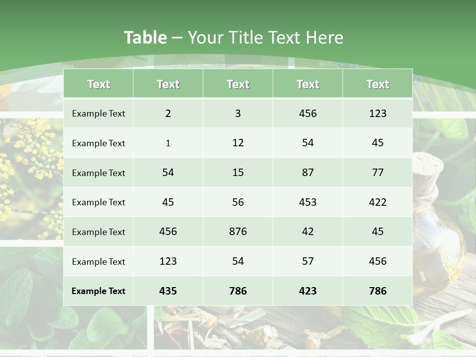 Fennel Alternative Health PowerPoint Template