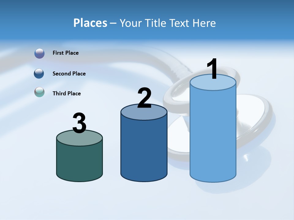 Medicine Frame Stethoscope Frame Treatment PowerPoint Template