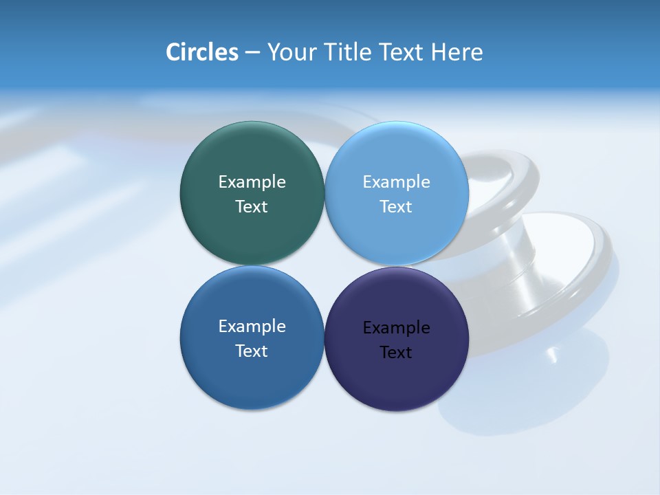 Medicine Frame Stethoscope Frame Treatment PowerPoint Template