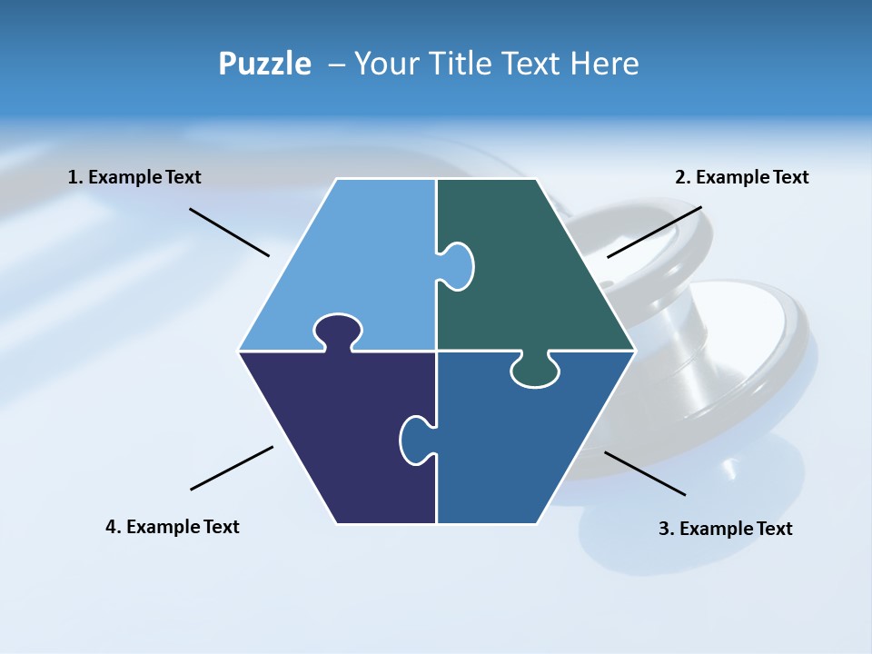 Medicine Frame Stethoscope Frame Treatment PowerPoint Template