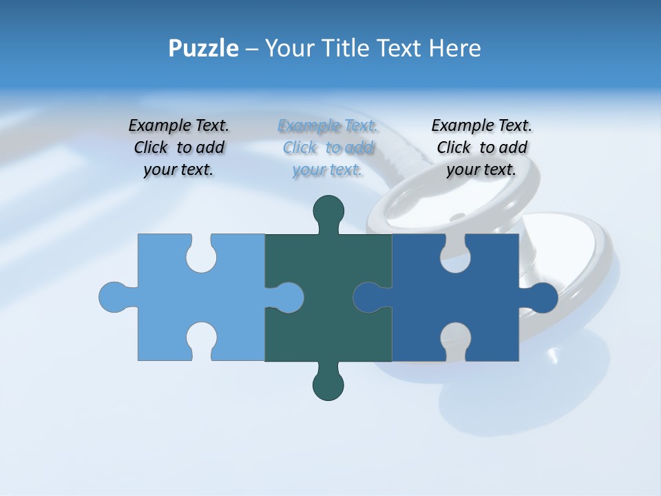 Medicine Frame Stethoscope Frame Treatment PowerPoint Template