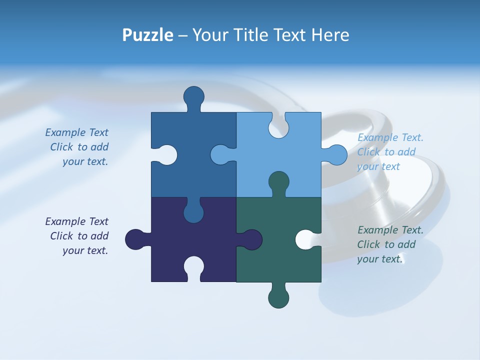Medicine Frame Stethoscope Frame Treatment PowerPoint Template