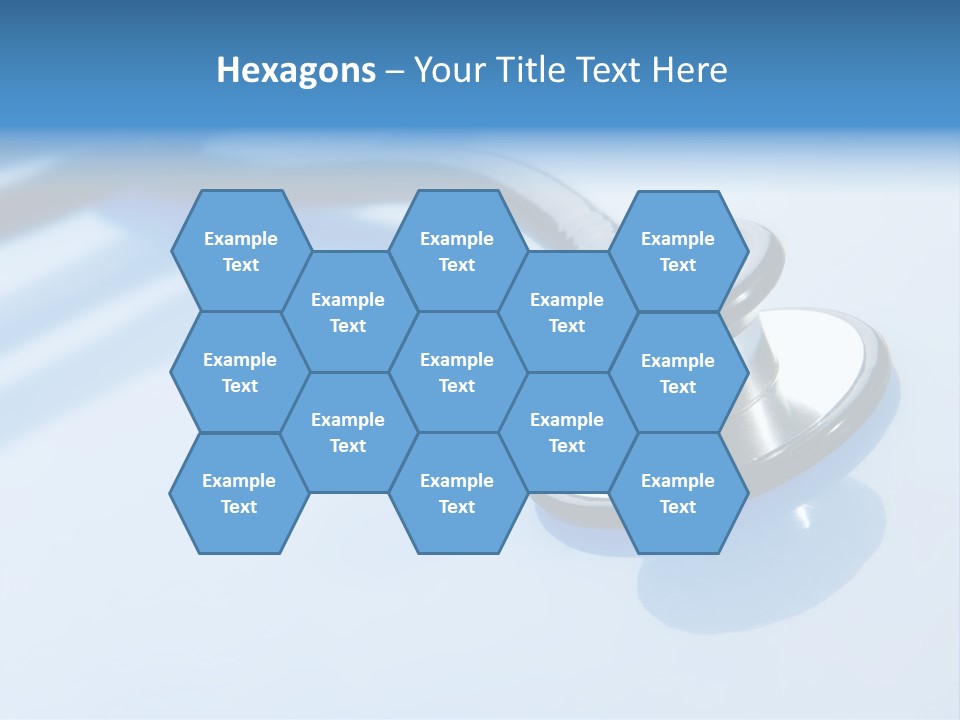 Medicine Frame Stethoscope Frame Treatment PowerPoint Template