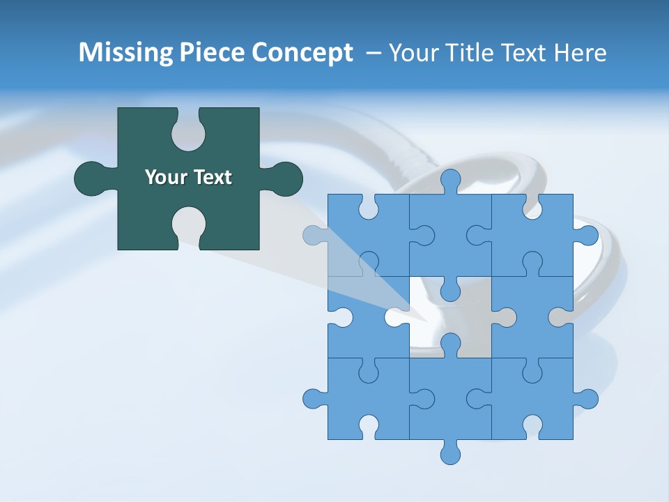 Medicine Frame Stethoscope Frame Treatment PowerPoint Template