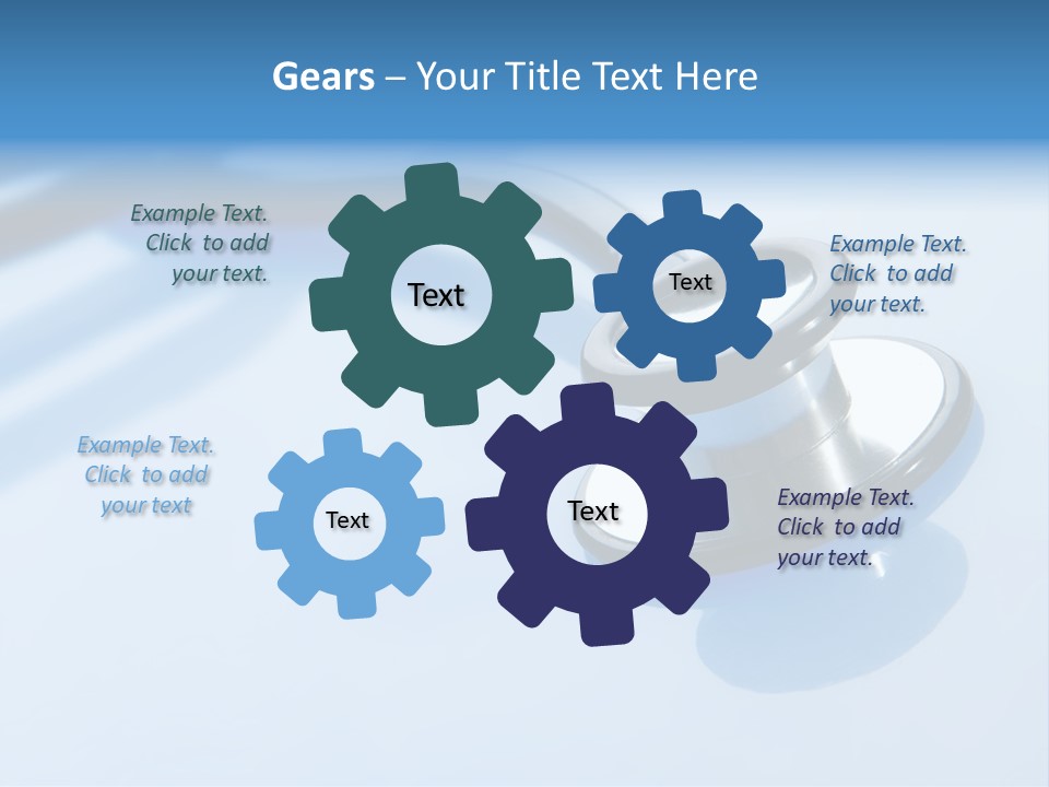 Medicine Frame Stethoscope Frame Treatment PowerPoint Template