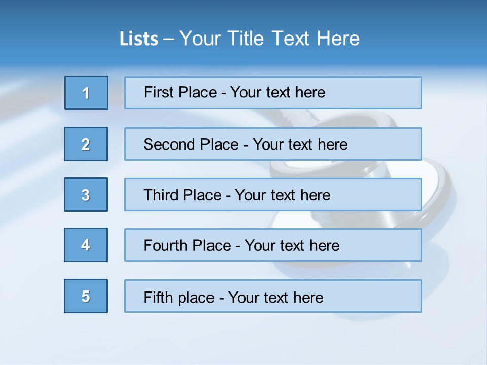 Medicine Frame Stethoscope Frame Treatment PowerPoint Template