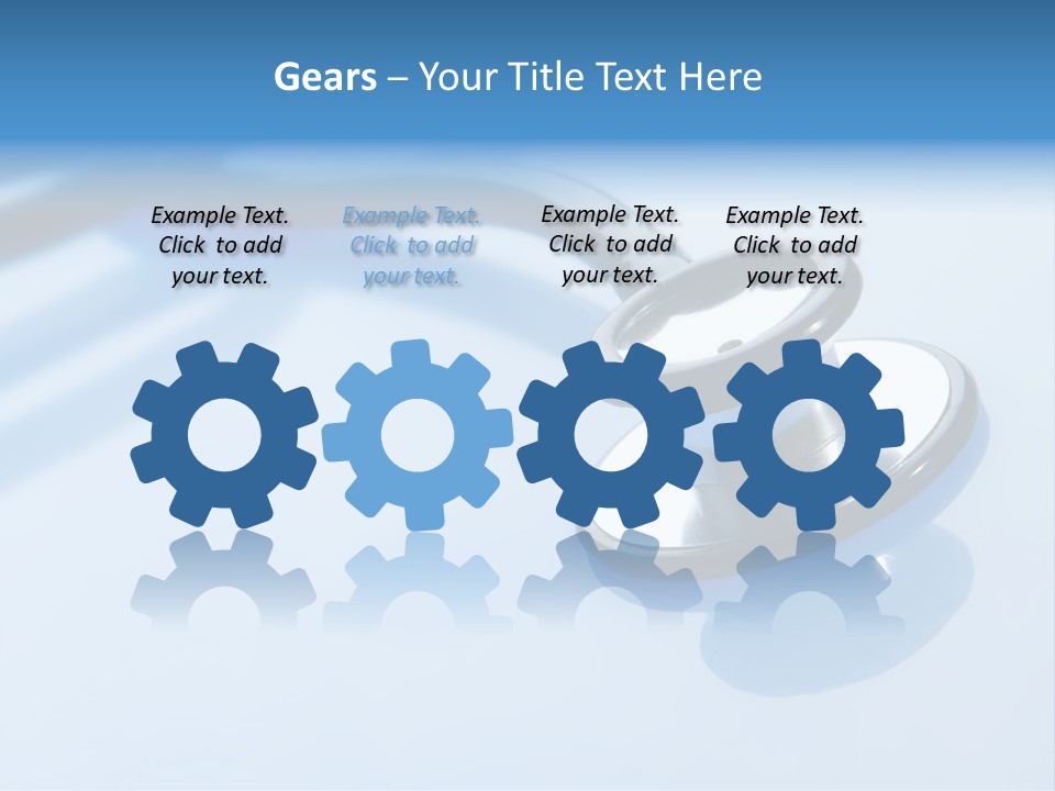 Medicine Frame Stethoscope Frame Treatment PowerPoint Template