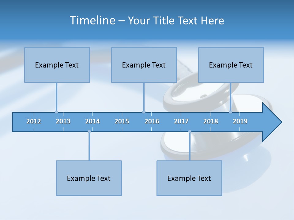 Medicine Frame Stethoscope Frame Treatment PowerPoint Template
