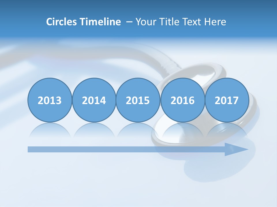 Medicine Frame Stethoscope Frame Treatment PowerPoint Template