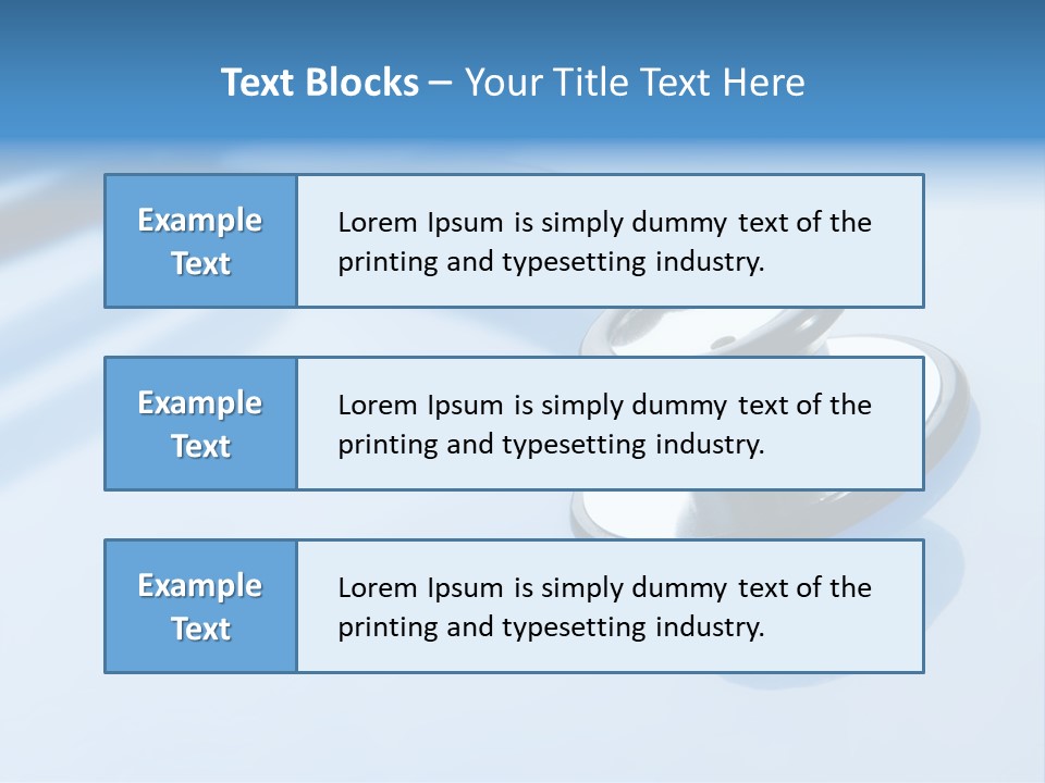 Medicine Frame Stethoscope Frame Treatment PowerPoint Template