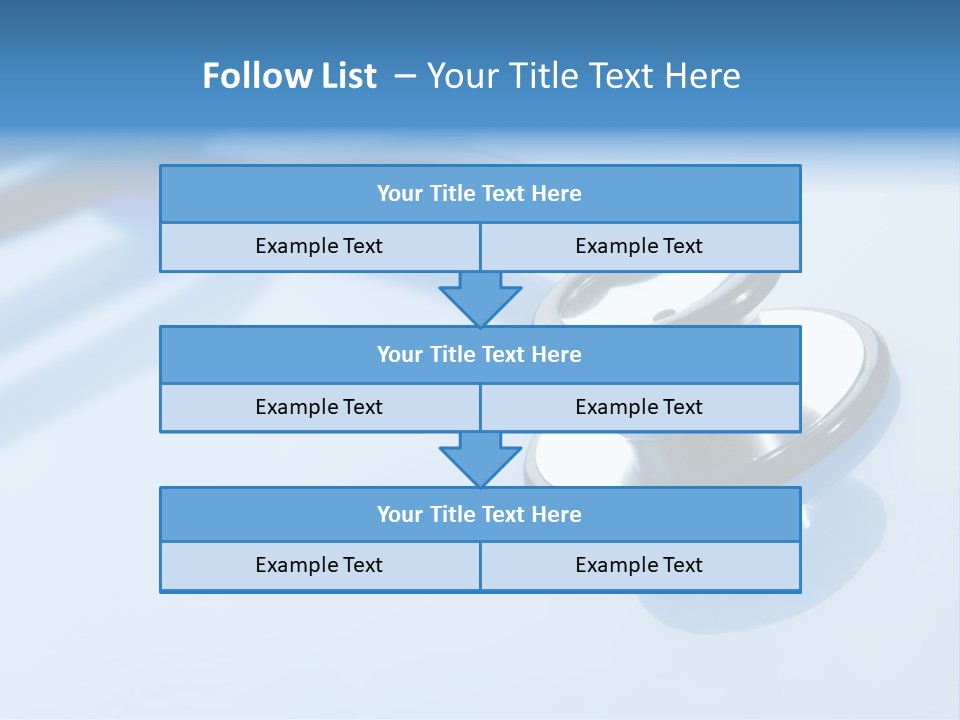 Medicine Frame Stethoscope Frame Treatment PowerPoint Template