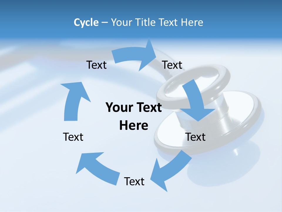 Medicine Frame Stethoscope Frame Treatment PowerPoint Template