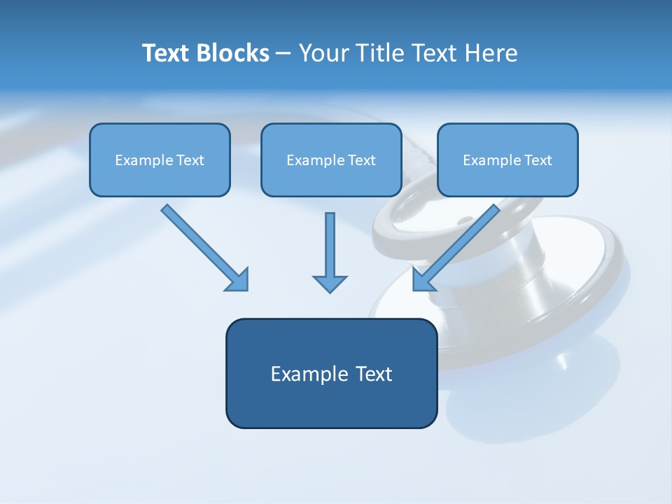Medicine Frame Stethoscope Frame Treatment PowerPoint Template