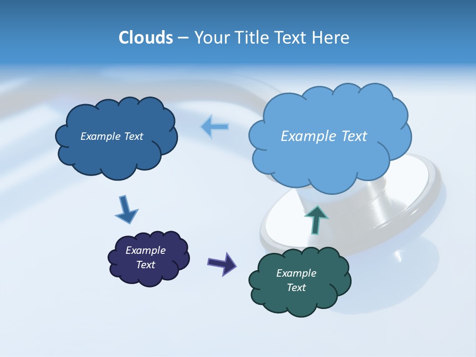 Medicine Frame Stethoscope Frame Treatment PowerPoint Template