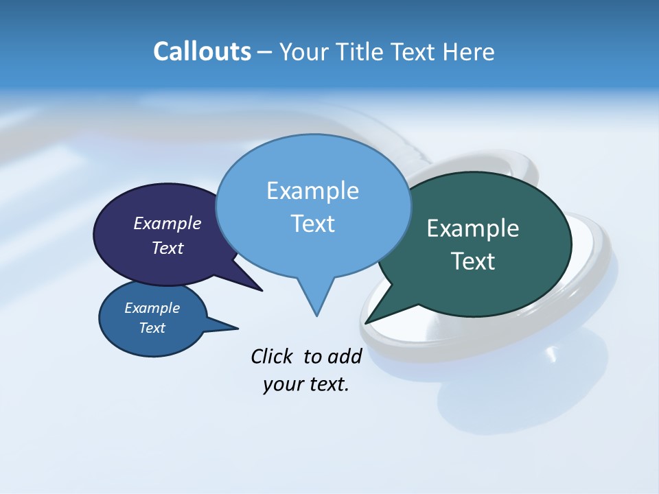 Medicine Frame Stethoscope Frame Treatment PowerPoint Template
