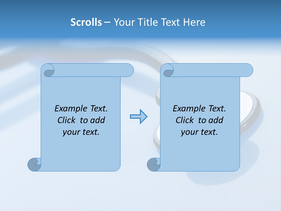 Medicine Frame Stethoscope Frame Treatment PowerPoint Template