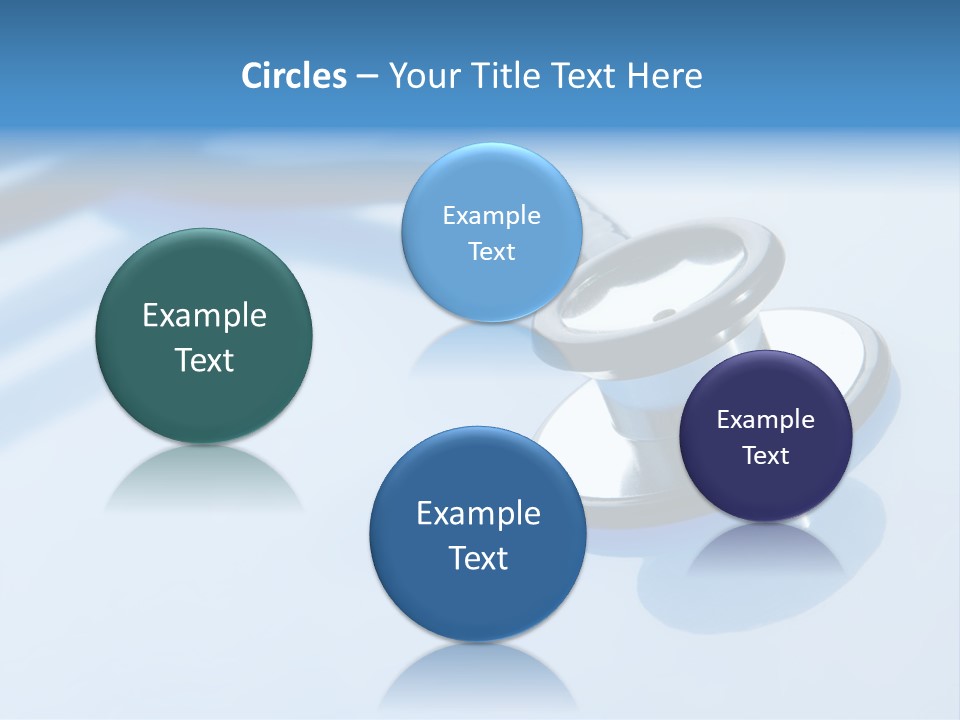 Medicine Frame Stethoscope Frame Treatment PowerPoint Template