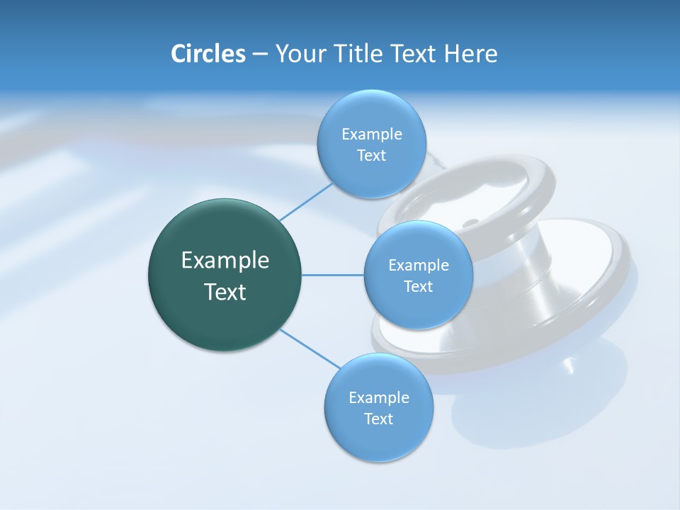 Medicine Frame Stethoscope Frame Treatment PowerPoint Template
