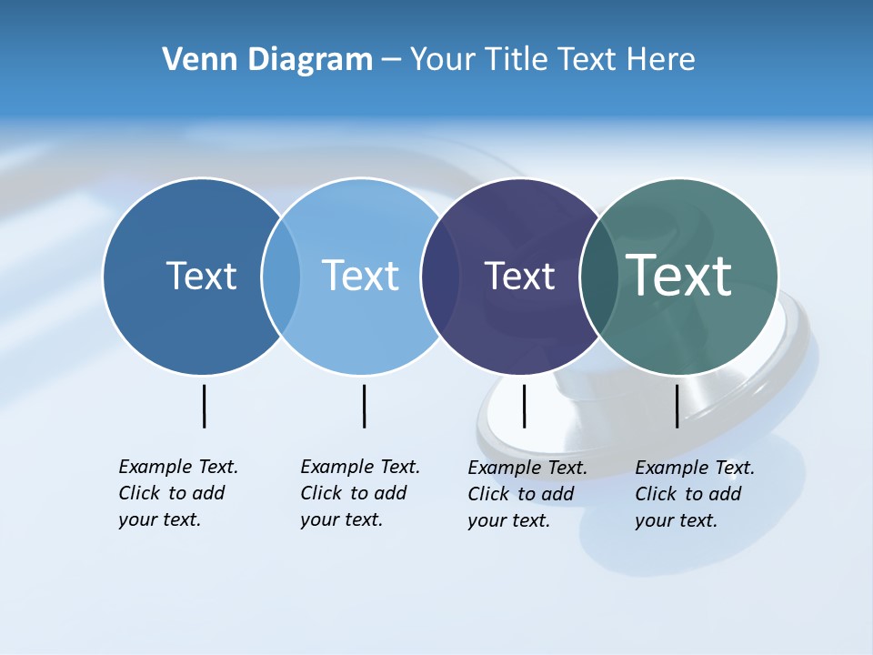 Medicine Frame Stethoscope Frame Treatment PowerPoint Template