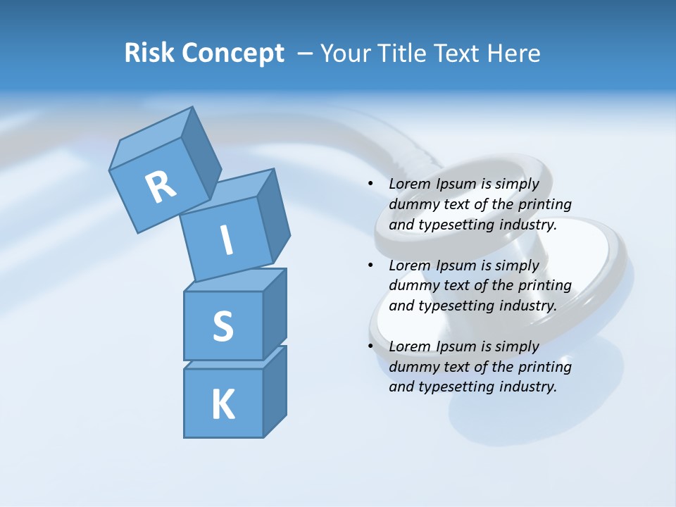 Medicine Frame Stethoscope Frame Treatment PowerPoint Template