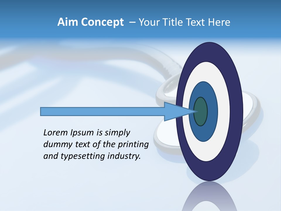Medicine Frame Stethoscope Frame Treatment PowerPoint Template