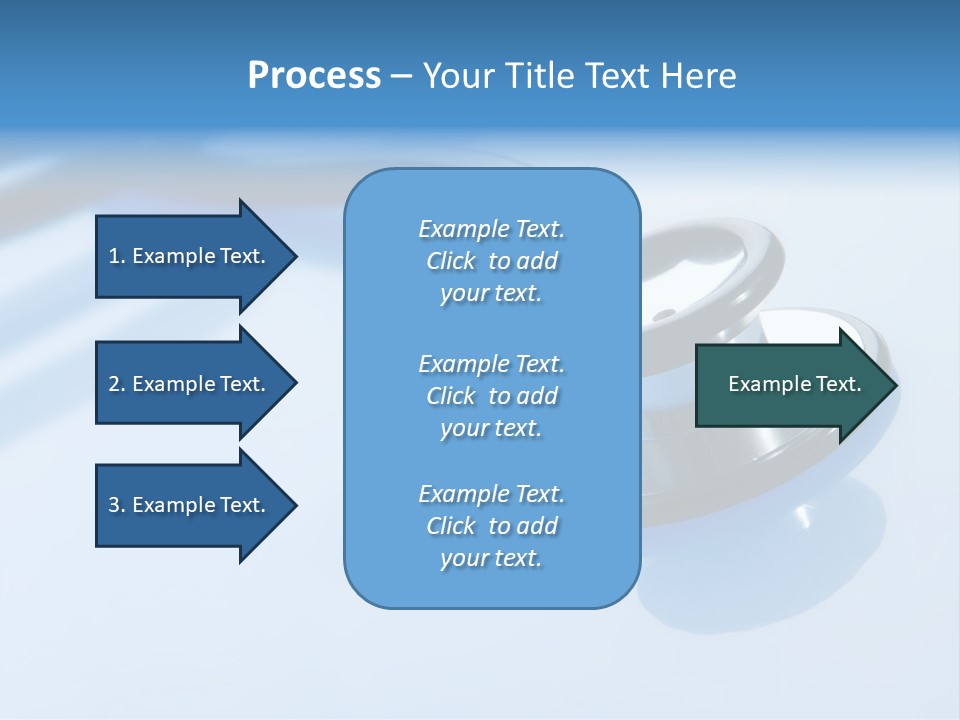 Medicine Frame Stethoscope Frame Treatment PowerPoint Template