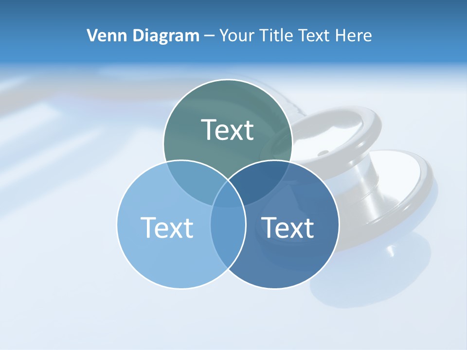 Medicine Frame Stethoscope Frame Treatment PowerPoint Template