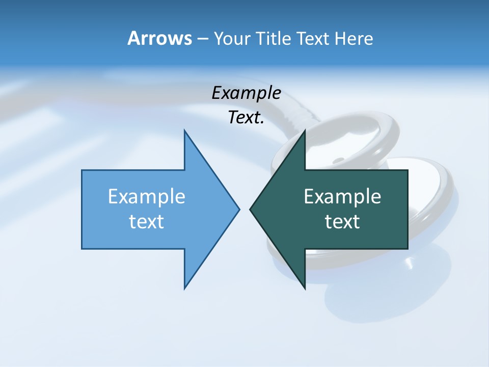 Medicine Frame Stethoscope Frame Treatment PowerPoint Template